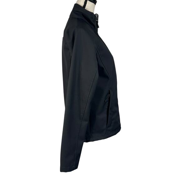 The North Face Womens Small Jacket Full-Zip Pockets Mock Neck Cinch Waist Black - Picture 4 of 16